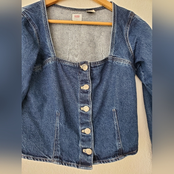 Levi's denim blouse/ top size S - Picture 7 of 17